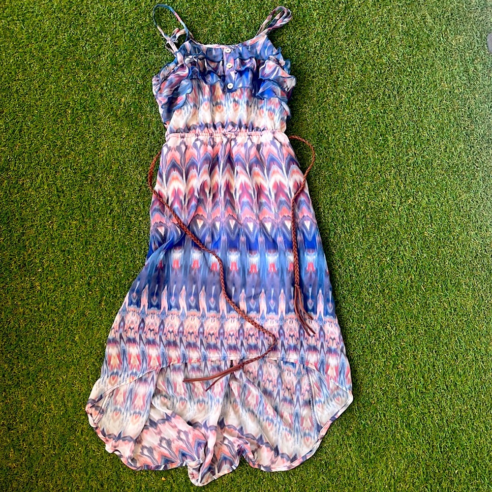 girls summer dress with belt